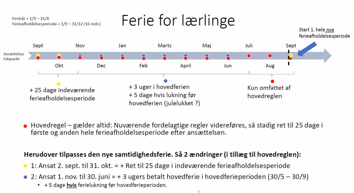 Hvor meget ferie får man som lærling?