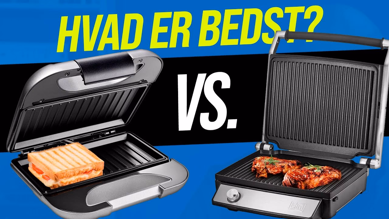 Hvad er forskellen på toaster og panini grill?
