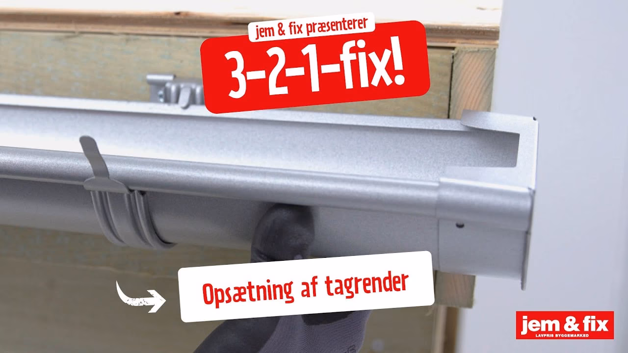 Hvordan samler man stål tagrender?