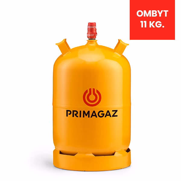 Hvad koster en ombytter 11 kg gasflaske?